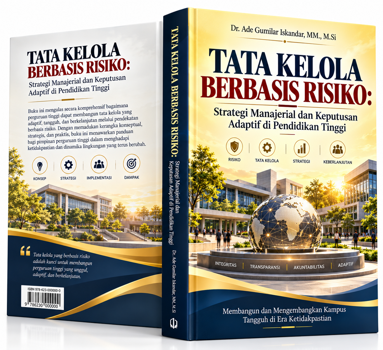 Mockup sampul 3D buku Tata Kelola Berbasis Risiko